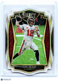 2021 Panini Select Football—Tom Brady #101 Premier Level Die-Cut White Prizm