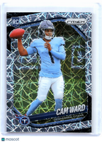 2025 Panini Prizm Football—Cam Ward #352 Lazer Rookie RC Titans