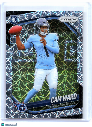 2025 Panini Prizm Football—Cam Ward #352 Lazer Rookie RC Titans