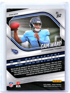 2025 Panini Prizm Football—Cam Ward #352 Lazer Rookie RC Titans