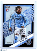 2025 Topps Chrome MLS Soccer—Seymour Reid #196 Black Refractor Rookie 09/10 RC