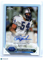 2024 Topps Chrome Football—Chris Spielman #TCA-CSP Refractor Auto 136/299