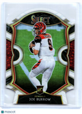 2021 Panini Select Football—Joe Burrow #46 White Prizm Rookie RC Bengals