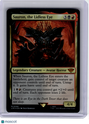 2023 MagicTG—Sauron, the Lidless Eye #288 LTR—Mythic Foil