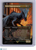 2023 MagicTG—Grim Giganotosaurus (Borderless) #11 REX—Rare Non-Foil