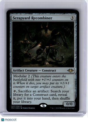 2019 MagicTG—Scrapyard Recombiner #227 Modern Horizons—Rare Foil