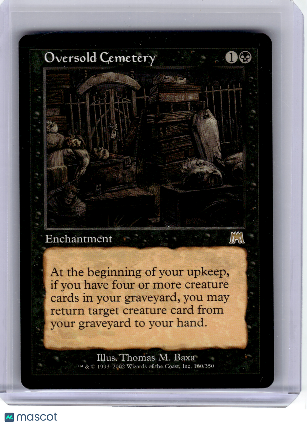 2002 MagicTG—Oversold Cemetery #160 Onslaught—Rare Non-Foil [Lightly Played]