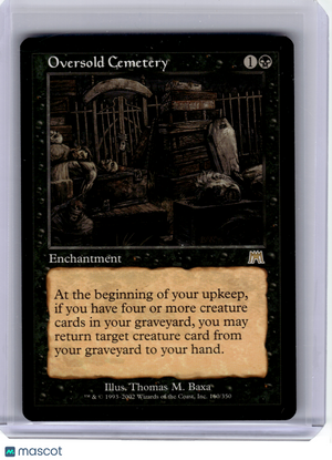 2002 MagicTG—Oversold Cemetery #160 Onslaught—Rare Non-Foil [Lightly Played]