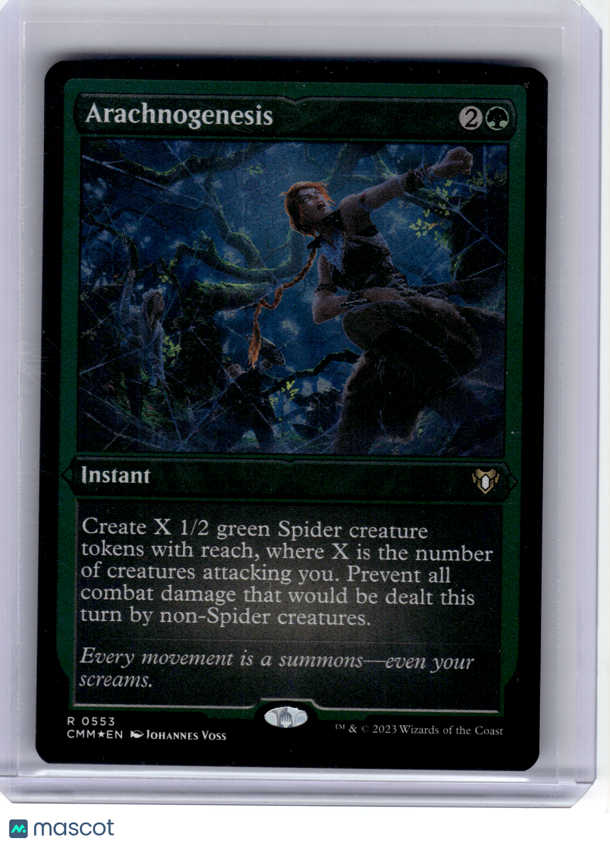2023 MagicTG—Arachnogenesis #553 Commander Masters—Rare Foil Etched