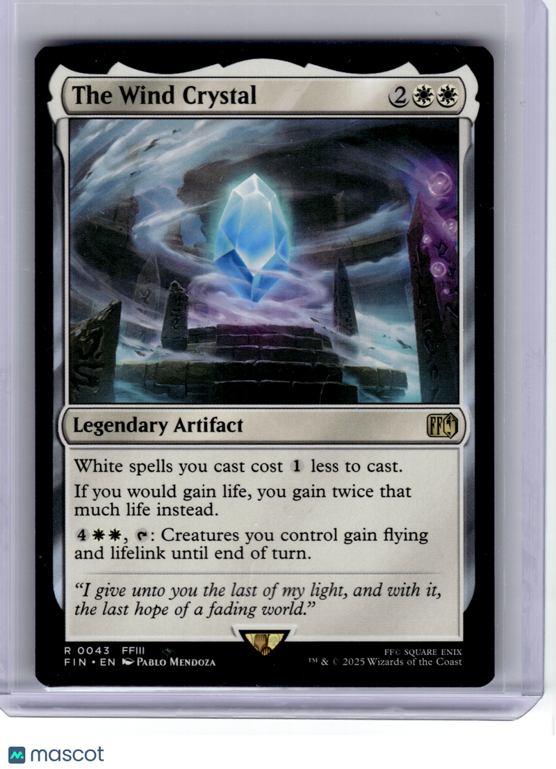 2025 MagicTG—The Wind Crystal #43 FINAL FANTASY—Rare Non-Foil