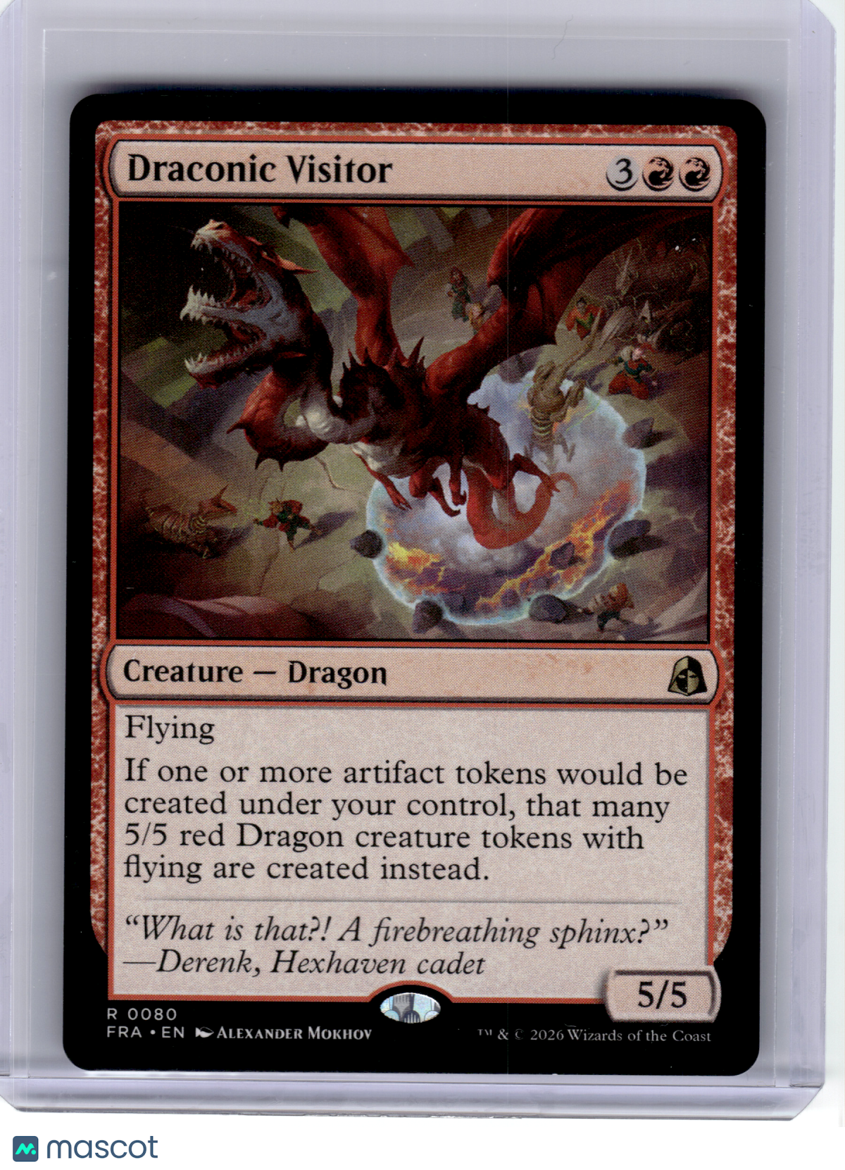 2026 MagicTG—Draconic Visitor #80 Reality Fracture—Rare Non-Foil