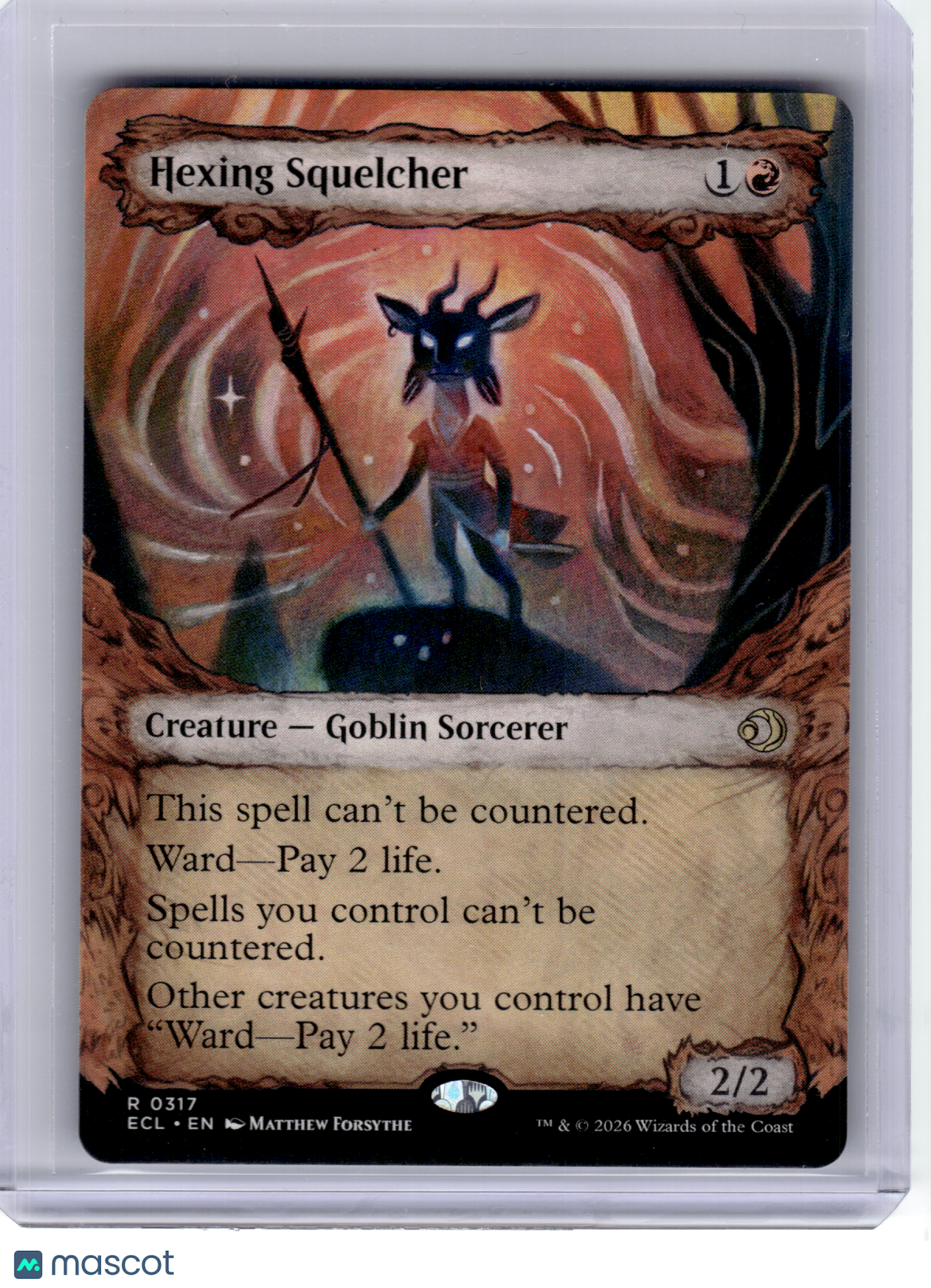 2026 MagicTG—Hexing Squelcher (Showcase) #317 Lorwyn Eclipsed—Rare Non-Foil