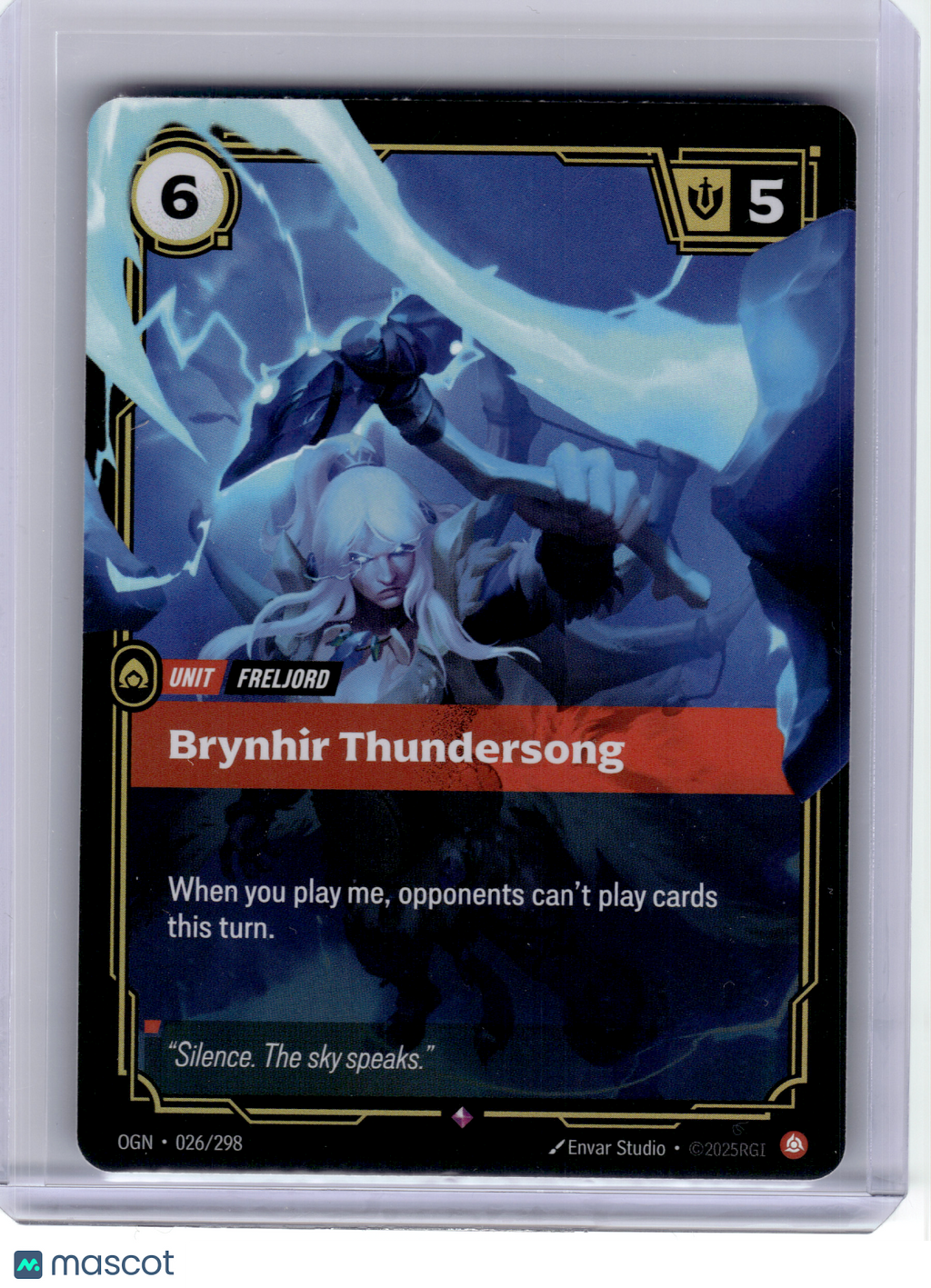2025 League of Legends—Brynhir Thundersong #26 Origins—Rare Foil