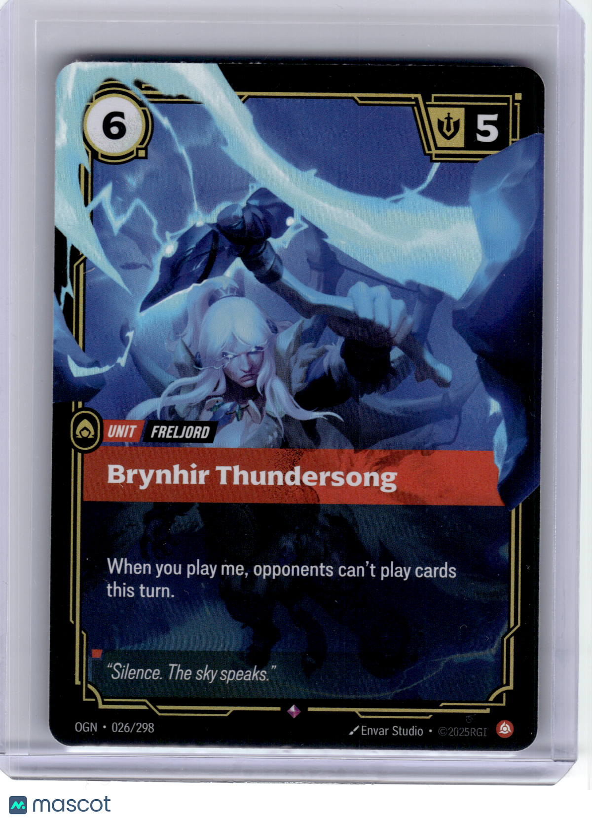 2025 League of Legends—Brynhir Thundersong #26 Origins—Rare Foil