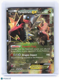 2015 Pokemon—Tyrantrum EX #XY70 XY Promos—Black Star Promo Holo [Damaged]