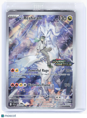 2025 Pokemon—N's Reshiram #167 Journey Together Promos—IR (Sealed) (Stamped)