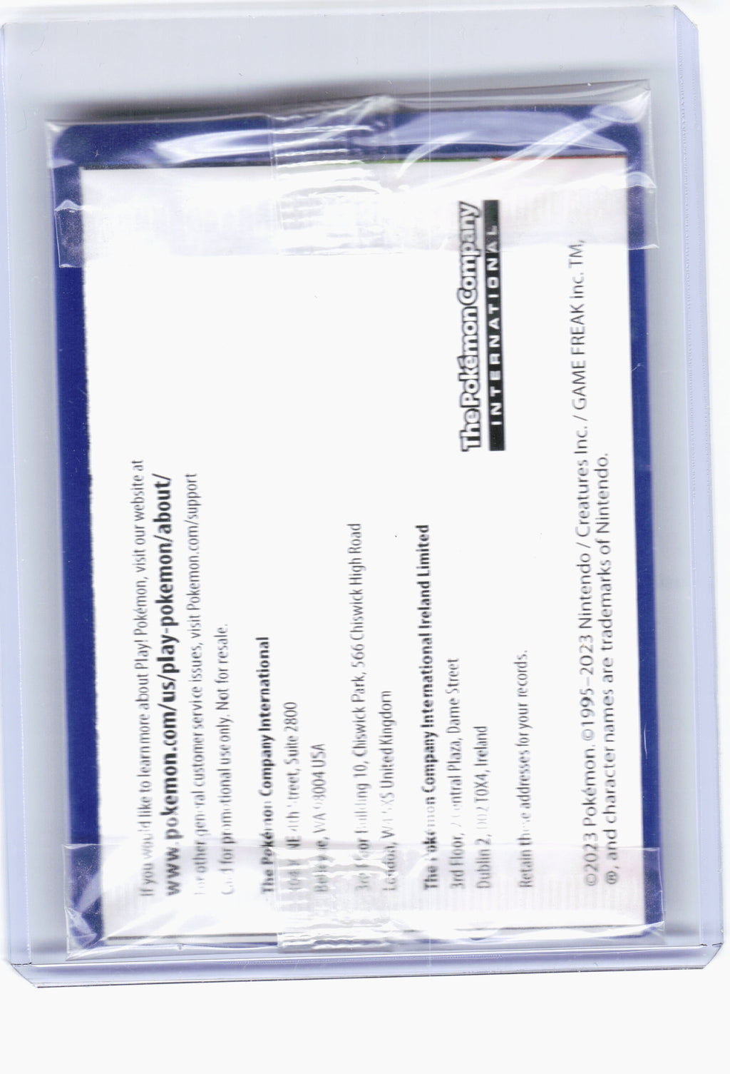2023 Pokemon—Pikachu #101 Scarlet & Violet—Black Star Promo (Stamped) (Sealed)