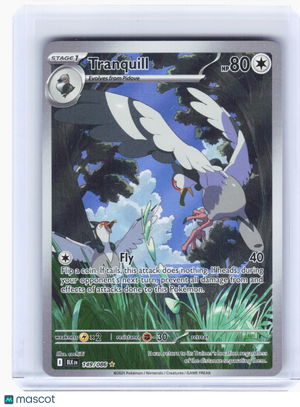 2025 Pokemon—Tranquill #149 Black Bolt—Illustration Rare Holo