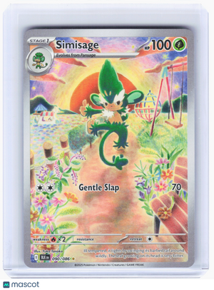 2025 Pokemon—Simisage #90 Black Bolt—Illustration Rare Holo