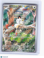 2025 Pokemon—Meowth #106 Phantasmal Flames—Illustration Rare Holo