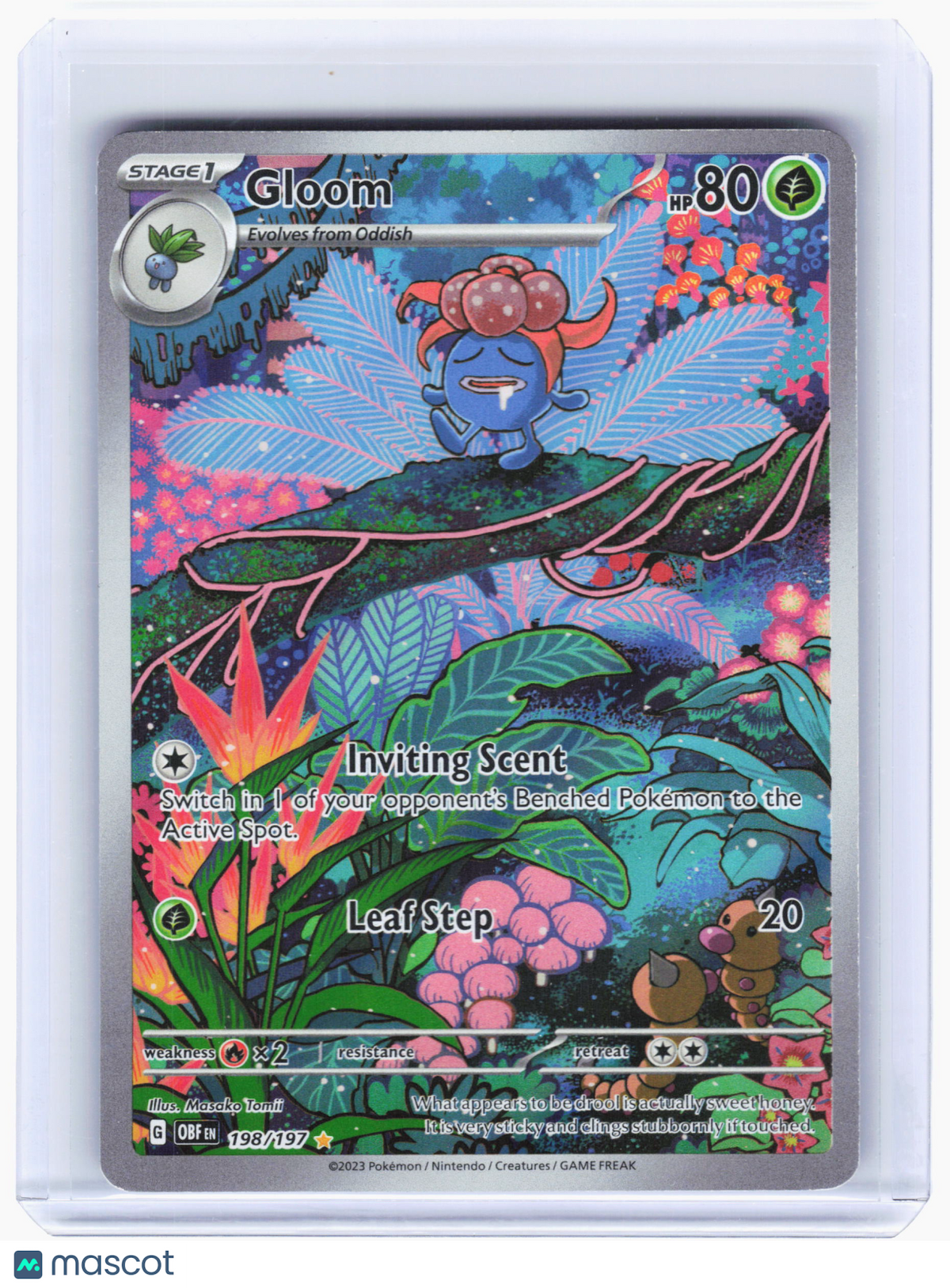 2023 Pokemon—Gloom #198 Obsidian Flames—Illustration Rare Holo [Lightly Played]
