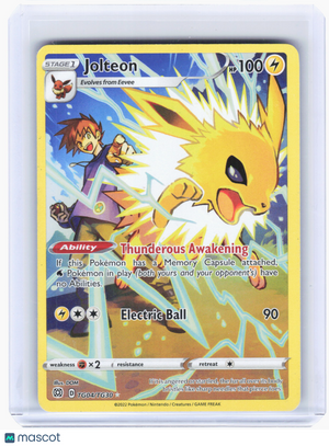 2022 Pokemon—Jolteon #TG04 Brilliant Stars Trainer Gallery—Ultra Rare Holo [LP]