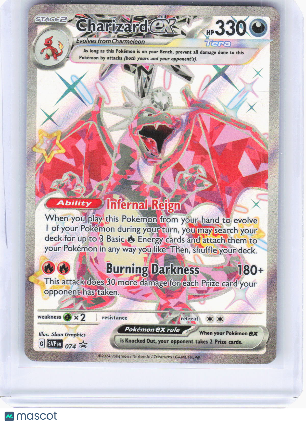 2024 Pokemon—Charizard EX #SVP EN 074 Scarlet & Violet—Black Star Promo