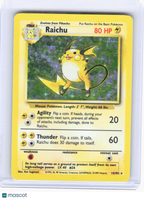 Pokemon—Raichu #14/102 1999 Base Set—Rare HP