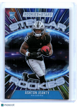 2025 Panini Rookies & Stars Football—Ashton Jeanty #4 Stellar Rookies Insert RC