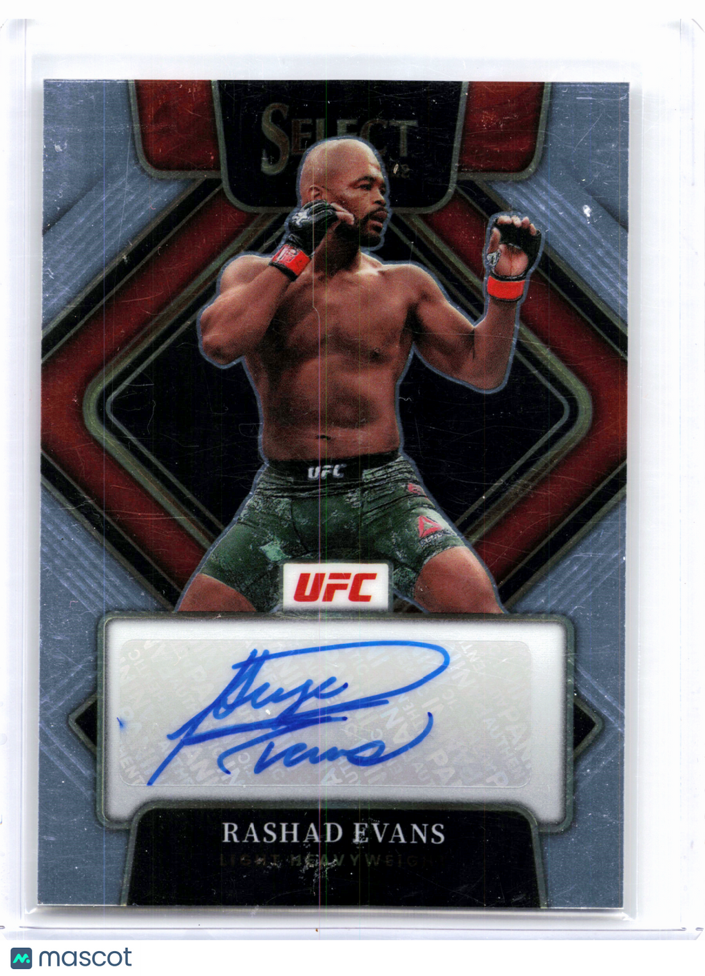 2022 Panini Select UFC Mixed Martial Arts—Rashad Evans #SG-REV - Signatures Auto