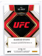 2022 Panini Select UFC Mixed Martial Arts—Rashad Evans #SG-REV - Signatures Auto