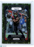 2023 Panini Prizm Football—Dameon Pierce #116 Forest Camo /15 Texans
