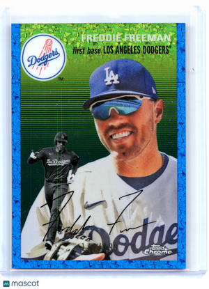2023 Topps Platinum Anniversary—Freddie Freeman #271 Blue Mini Diamond Ref /199
