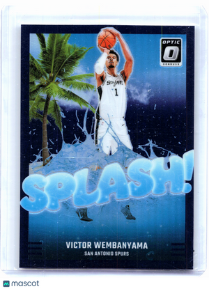 2025 Panini Optic Basketball—Victor Wembanyama #4 Splash! Purple Prizm Spurs