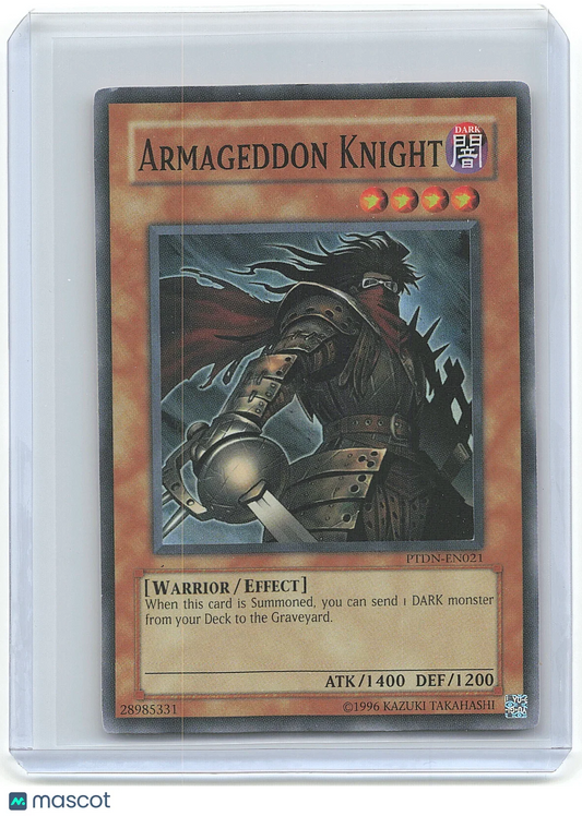 1996 Yu-Gi-Oh! Armageddon Knight #PGLD-EN021 - Papa Joey's Collectibles