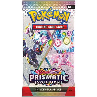 2025 Pokémon TCG: Scarlet & Violet—Prismatic Evolutions Loose Booster Pack