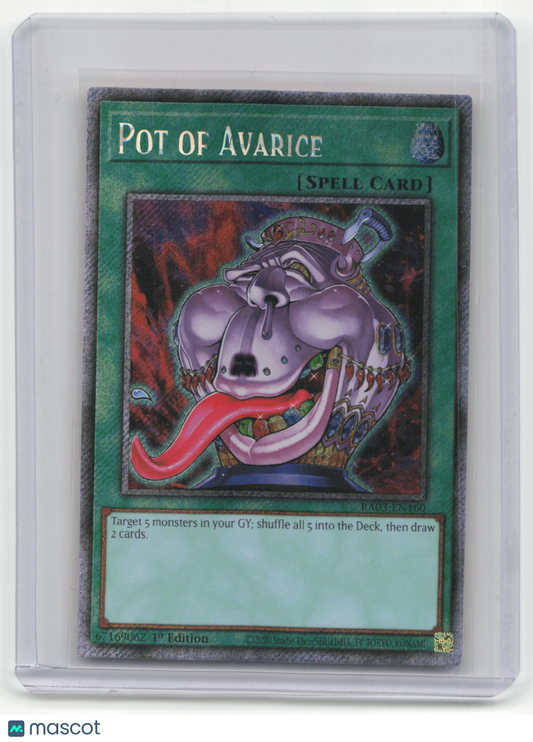 2006 Yu-Gi-Oh! Pot of Avarice Quarter Century #RA03-EN160