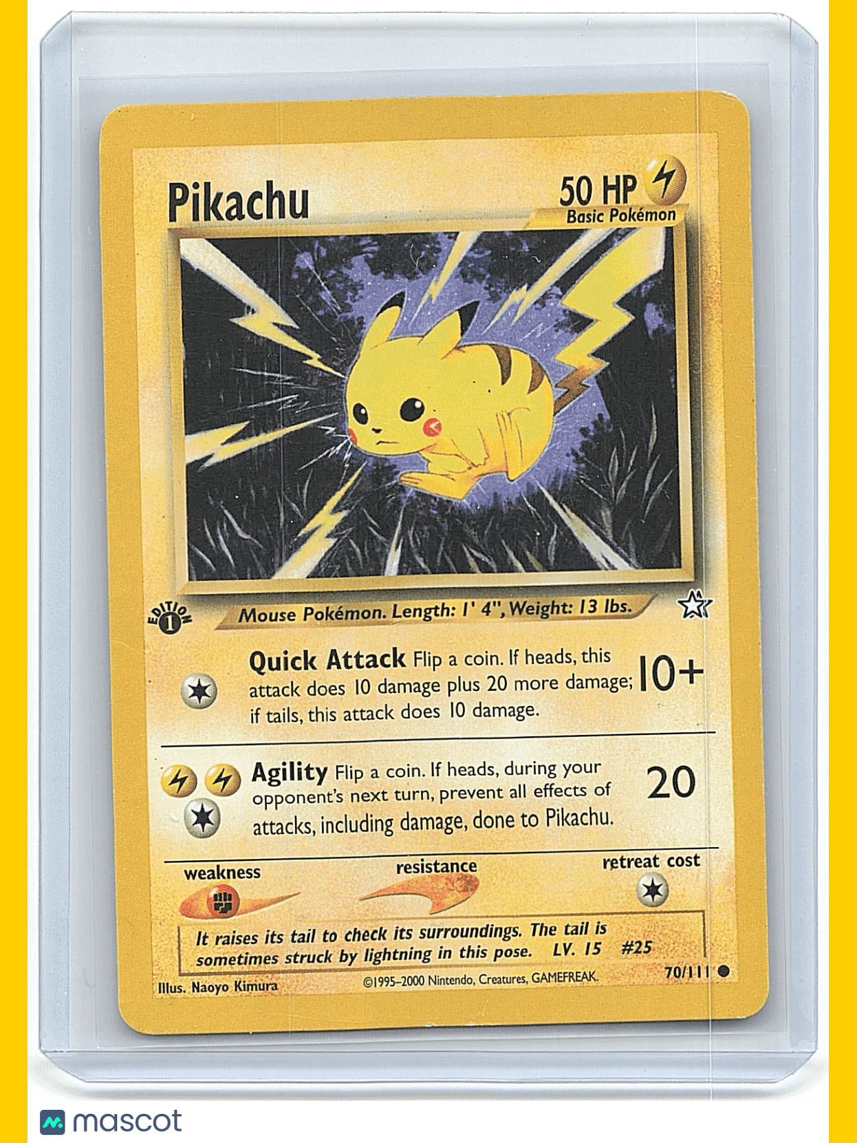 2000 Pokemon Pikachu #70/111