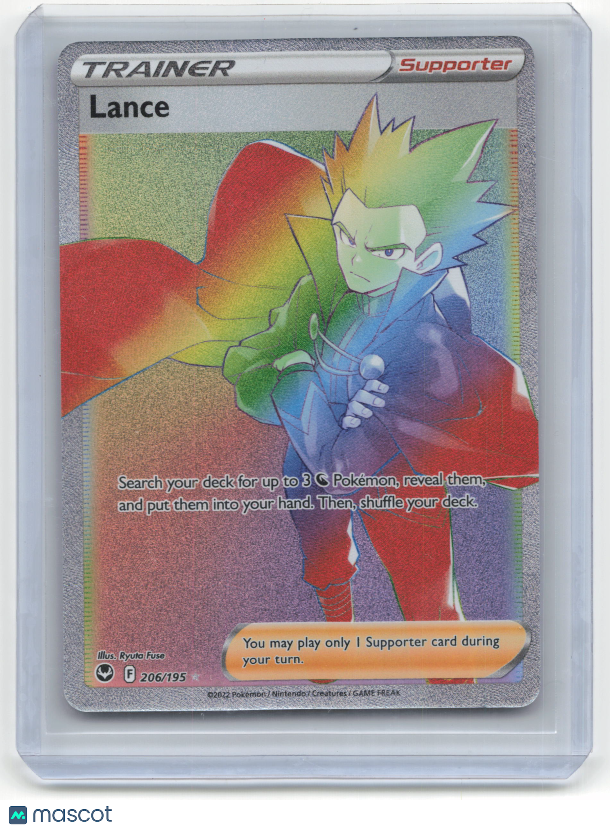 2022 Pokemon Lance Silver Tempest #206/195 Near Mint FA