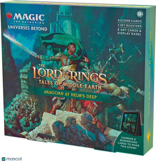 MagicTG Lord of the Rings Tales Of Middle Earth Aragorn At Helm's Deep Scene Box - Papa Joey's Collectibles