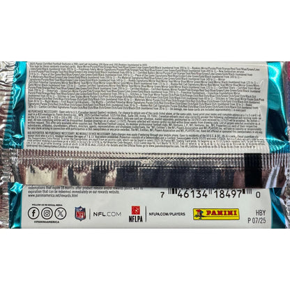 2025 Panini Certified Football Hobby Pack