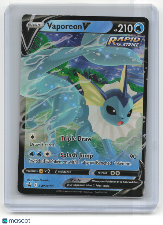 2021 Pokemon TCG Vaporeon V SWSH Black Star Promos #SWSH150 English