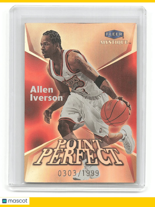 2000 1999-00 Fleer Mystique Basketball Allen Iverson 0303/1999 #6 of 10 PP - Papa Joey's Collectibles