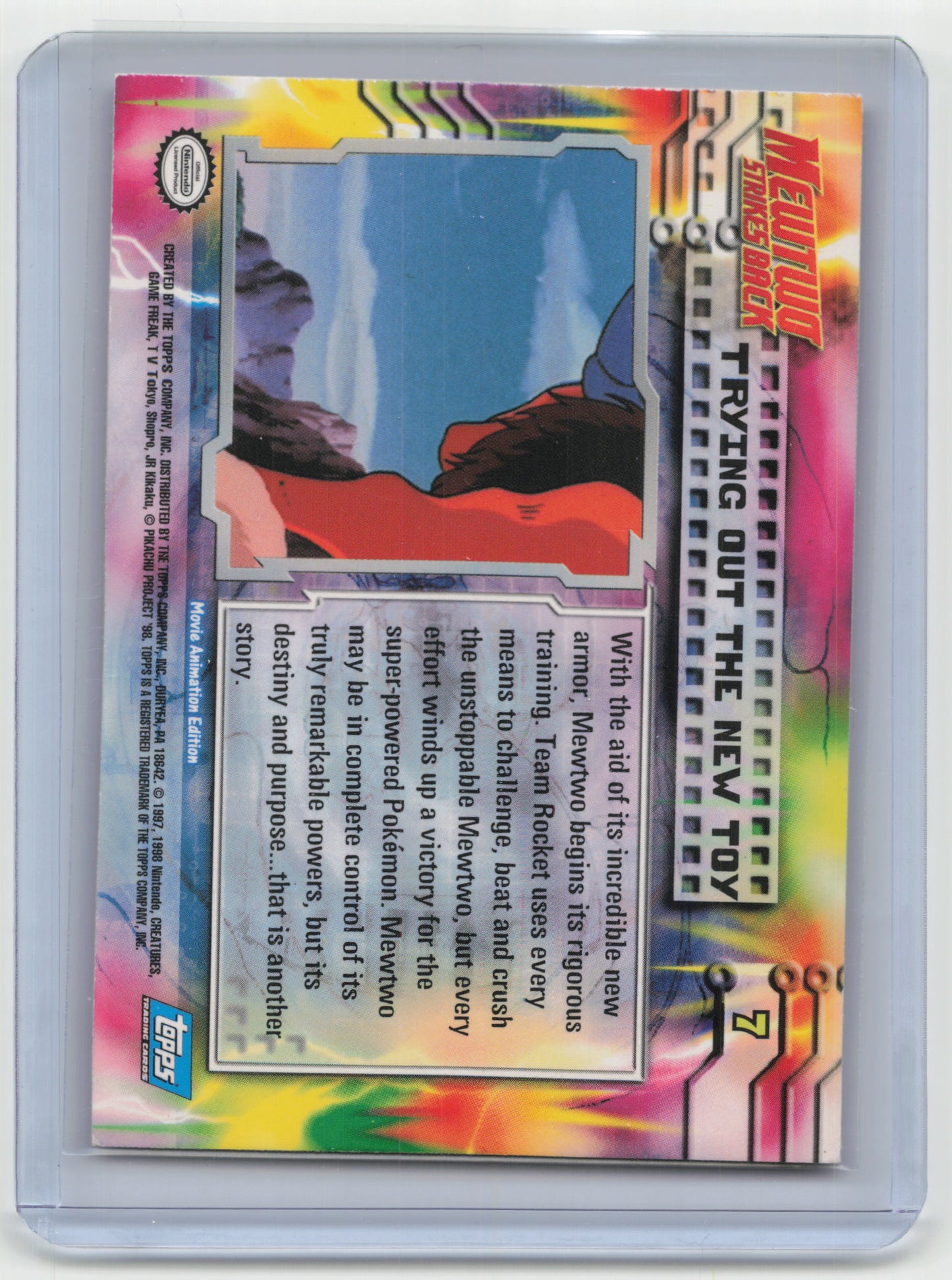 Topps Pokemon The Movie 1998 Pokemon Armored Mewtwo #7