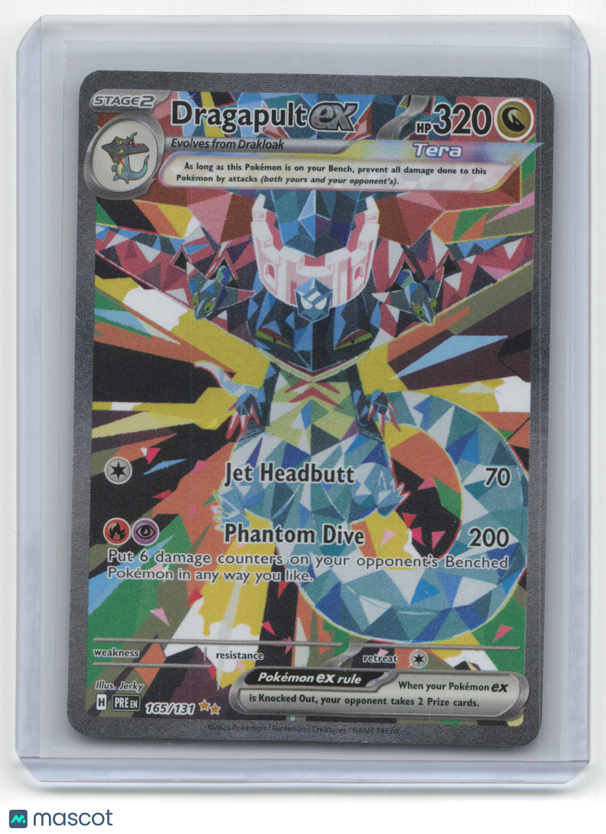 2025 Pokemon Dragapult EX Prismatic Evolutions #165/131
