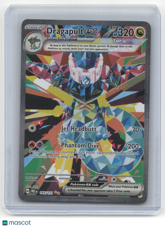 2025 Pokemon Dragapult EX Prismatic Evolutions #165/131