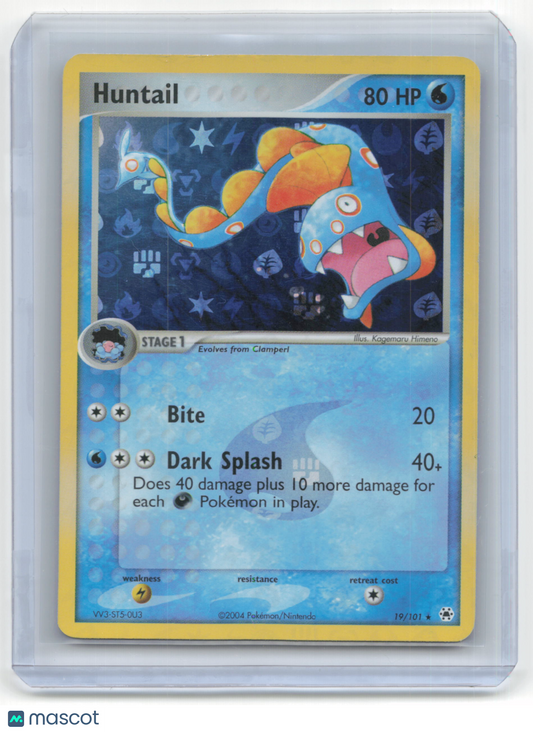 2004 Pokemon Huntail EX Hidden Legends #19/101 Moderately Played