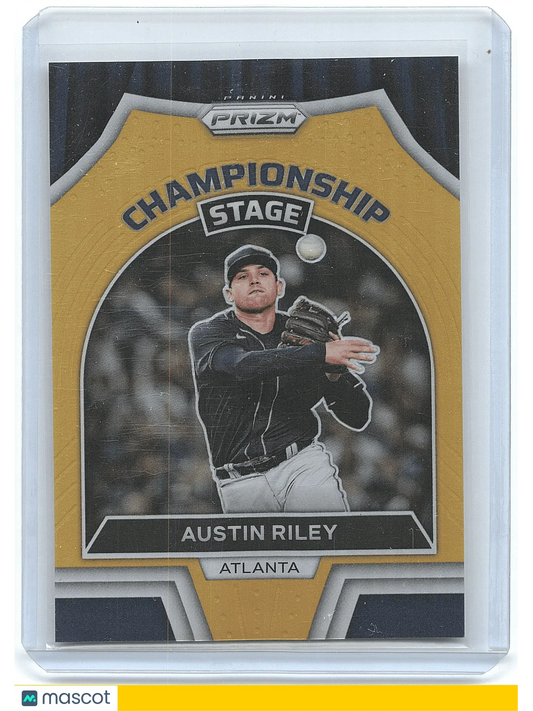 2022 Panini Prizm Baseball Austin Riley 07/10 Championship Stage 07/10 #CS-5 - Papa Joey's Collectibles