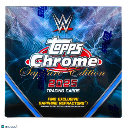 2025 Topps Chrome WWE Sapphire Edition Hobby Box - Papa Joey's Collectibles