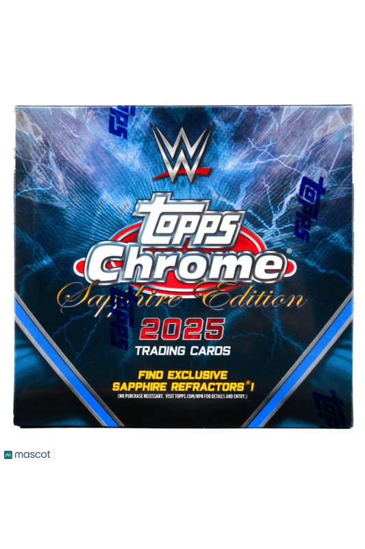 2025 Topps Chrome WWE Sapphire Edition Hobby Box - Papa Joey's Collectibles